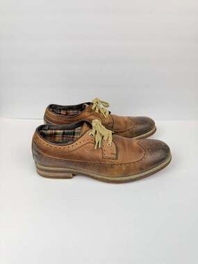 Bed Stu Men's Distressed Leather Wingtip Oxford Shoes Size 11